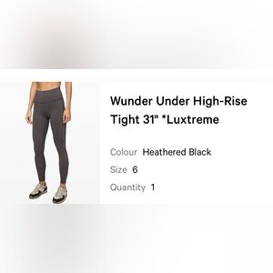 Lululemon wunder under leggings